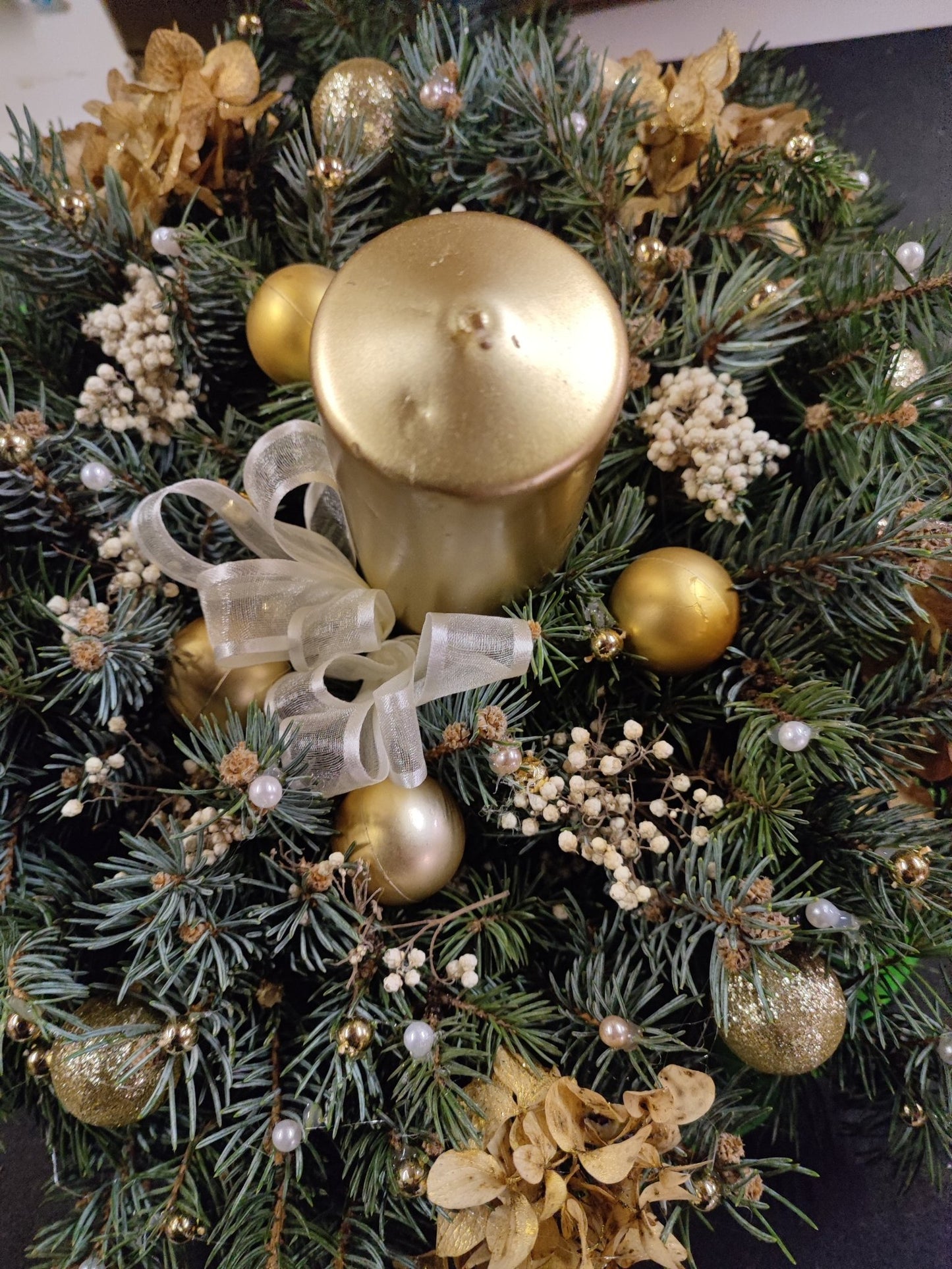Centrotavola natalizio decorato - Valmaflor#ValmaflorValmaflorCentrotavola natalizio decorato - Valmaflor