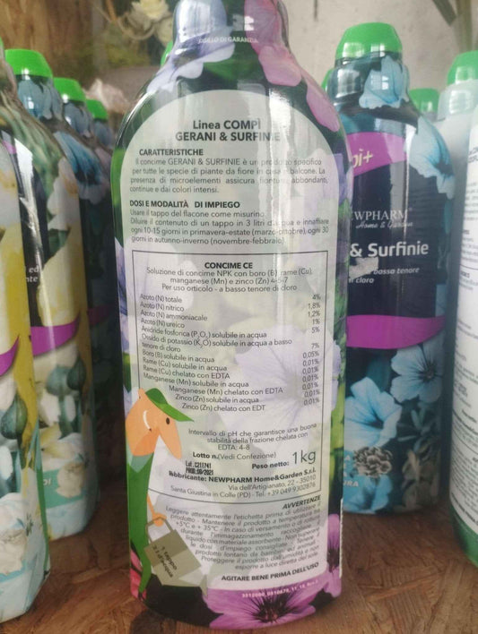 Fertilizzante Gerani e Surfinie