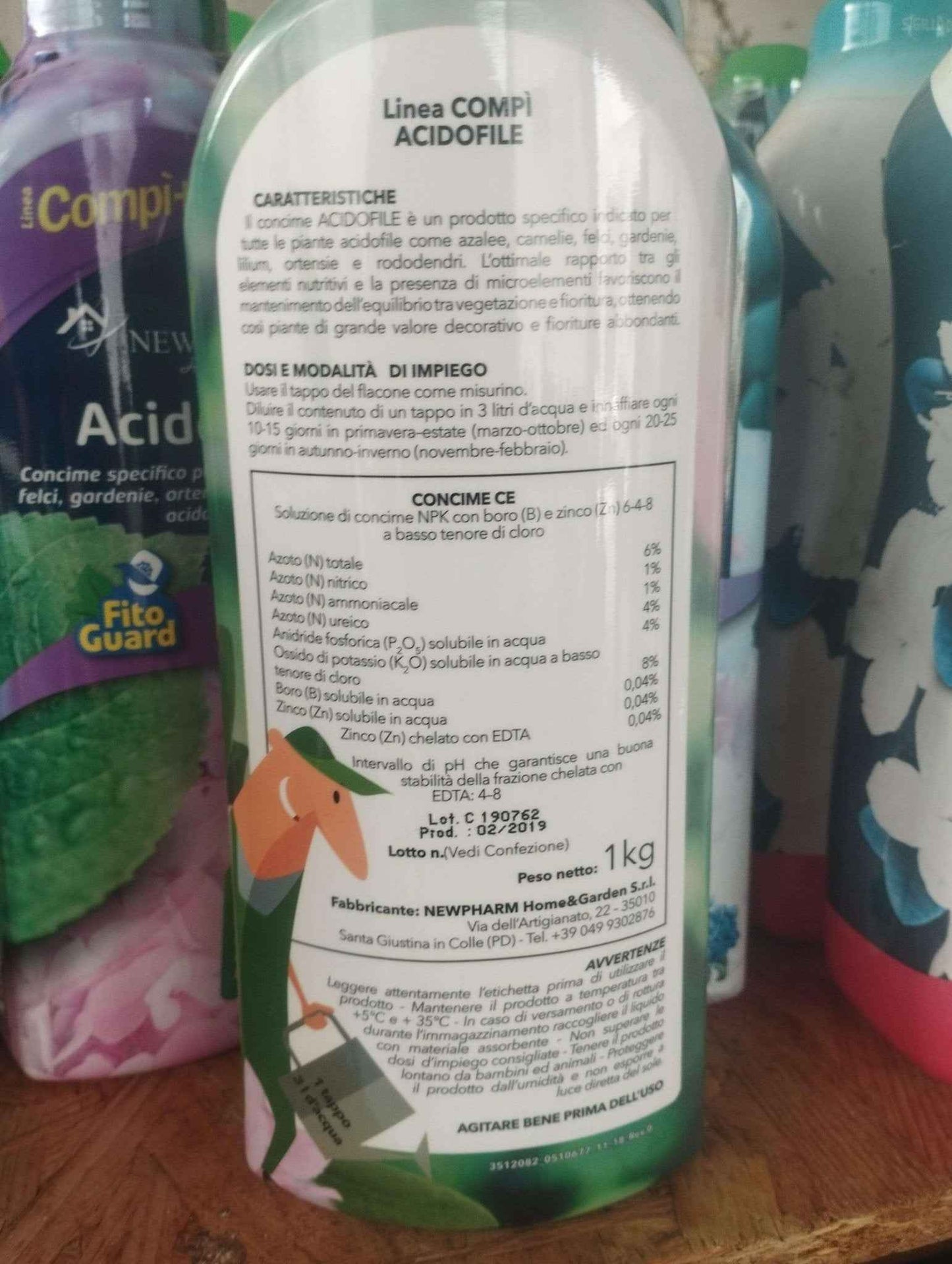 Fertilizzante per piante acidofile
